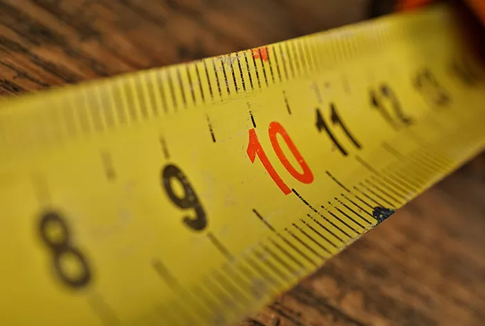 read a tape measure in mm