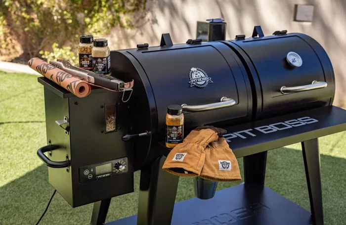 smoker grill combo