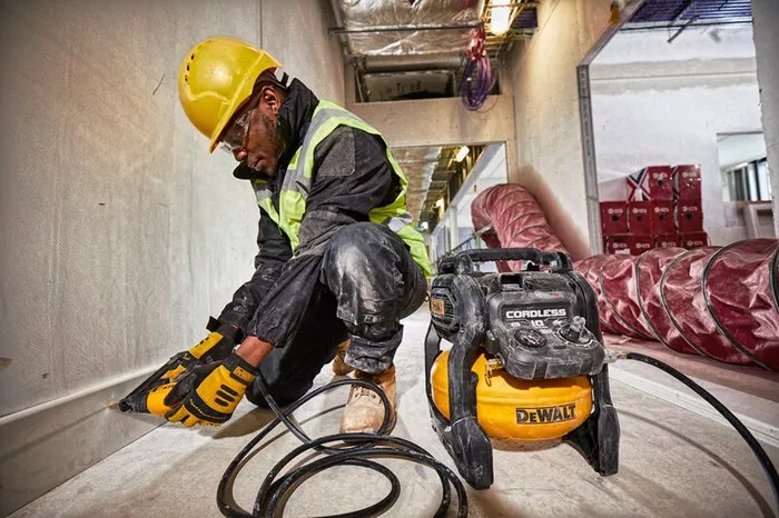 dewalt battery air compressor